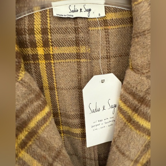 NWT Sadie & Sage Jenny Plaid Double Breasted
Coat - S - Picture 14 of 14
